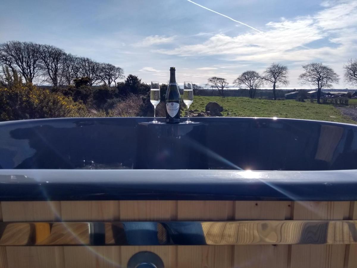 Cleeves Cabins Ailsa Luxury Lodge With Hot Tub Dalry  Екстериор снимка
