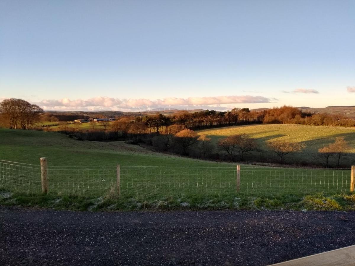 Cleeves Cabins Ailsa Luxury Lodge With Hot Tub Dalry  Екстериор снимка